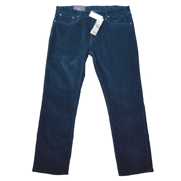 Jachs New York Straight Leg Stretch Corduroy Pants, Charcoal Color - Picture 1 of 8